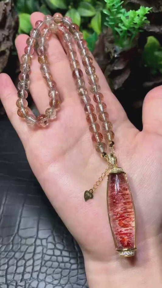 金草莓吊墜（僅此一件）